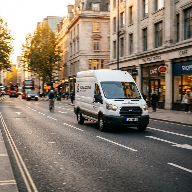 Last-mile delivery vehicle on urban route